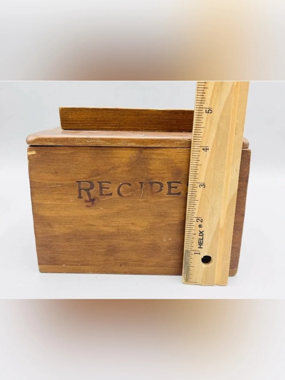 Vintage Wooden Recipe Box